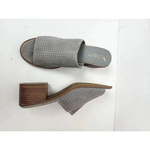 Koolaburra by Ugg Raychel Sandal Block Heel Suede Gray Size 10.